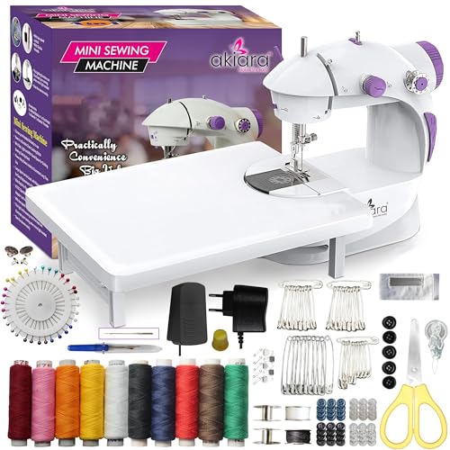Akiara Mini Sewing Machine Electric | Portable Sewing Machine for Home
