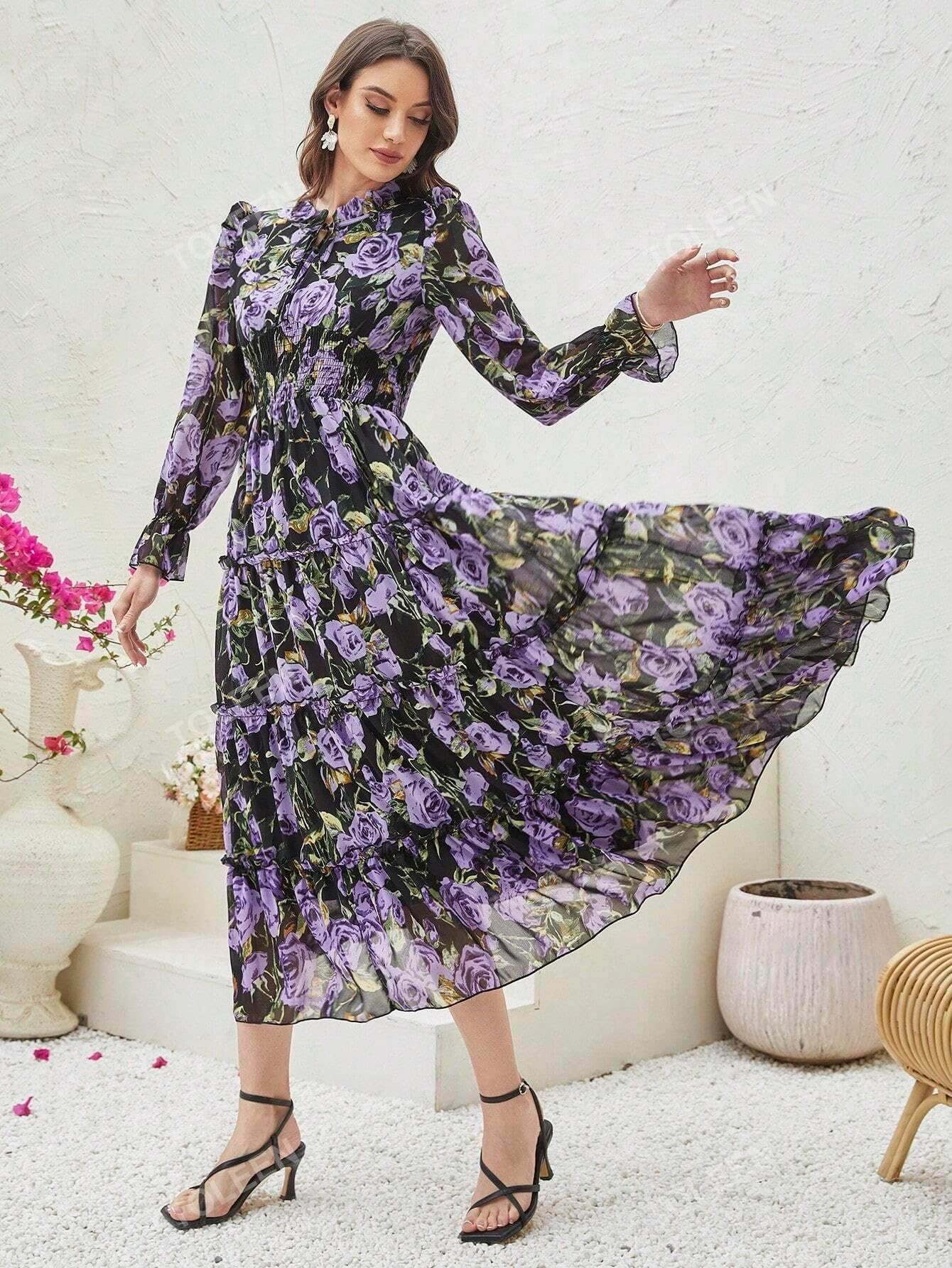 FABNEX One Piece Long Maxi Dresses for Women (K-174-176)