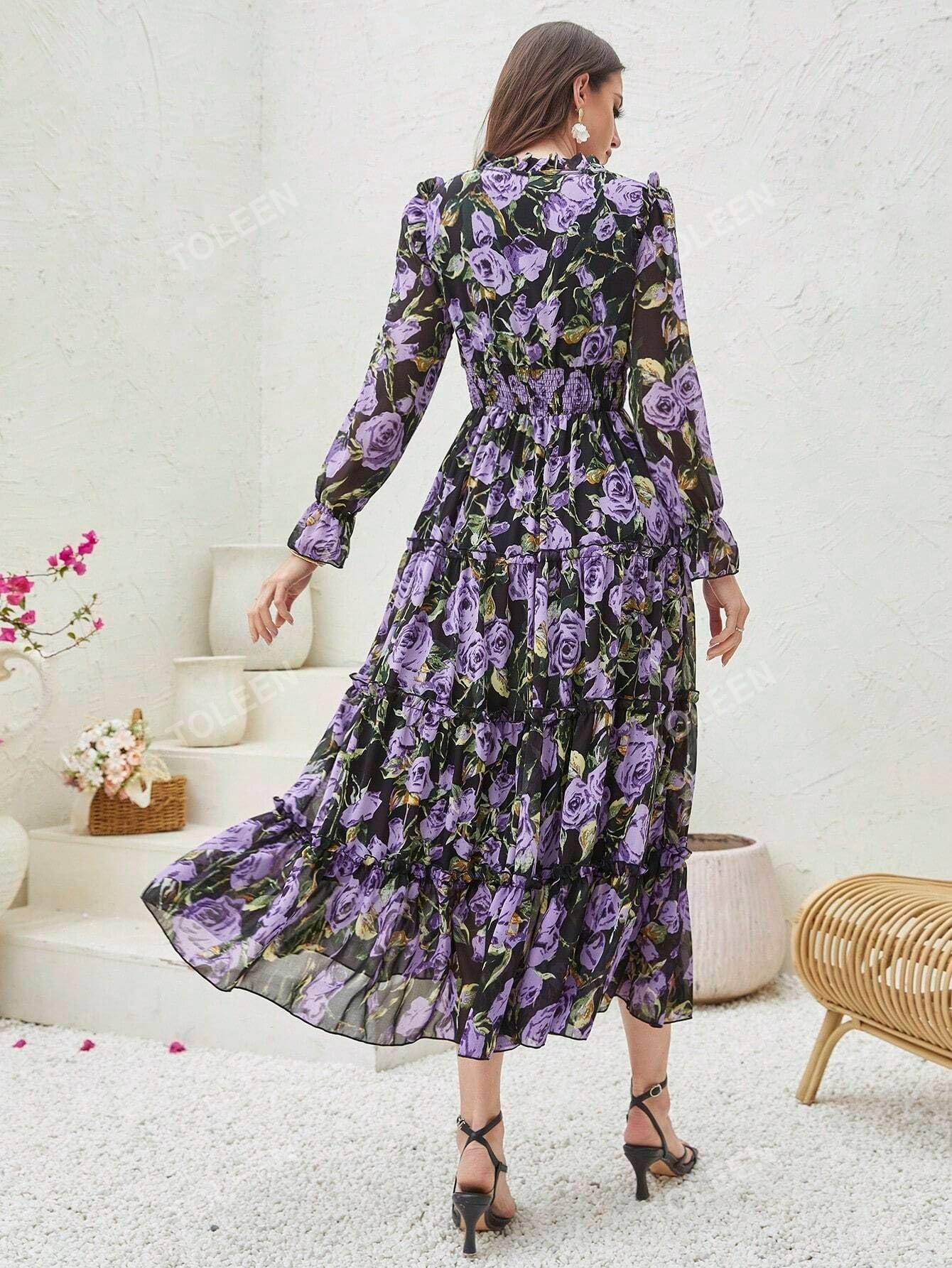 FABNEX One Piece Long Maxi Dresses for Women (K-174-176)