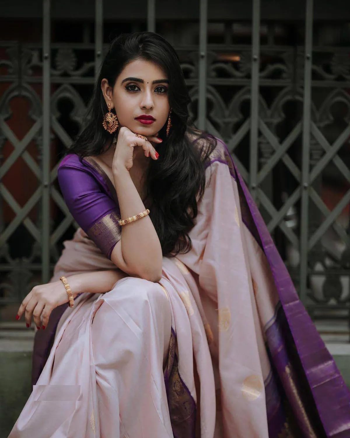 Yashika Women Banarasi Kanjivaram Silk Saree Set with Blouse |saree for Women | Saree | New Sari | Latest Saree