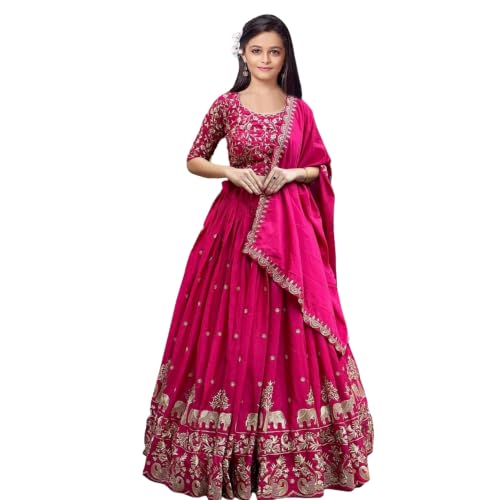 MANYORA Women Embroidered Lehenga Choli Set with Dupatta | Traditional Indian Ethnic Wear | Diwali Navratri Festival Family Function Special Occasions