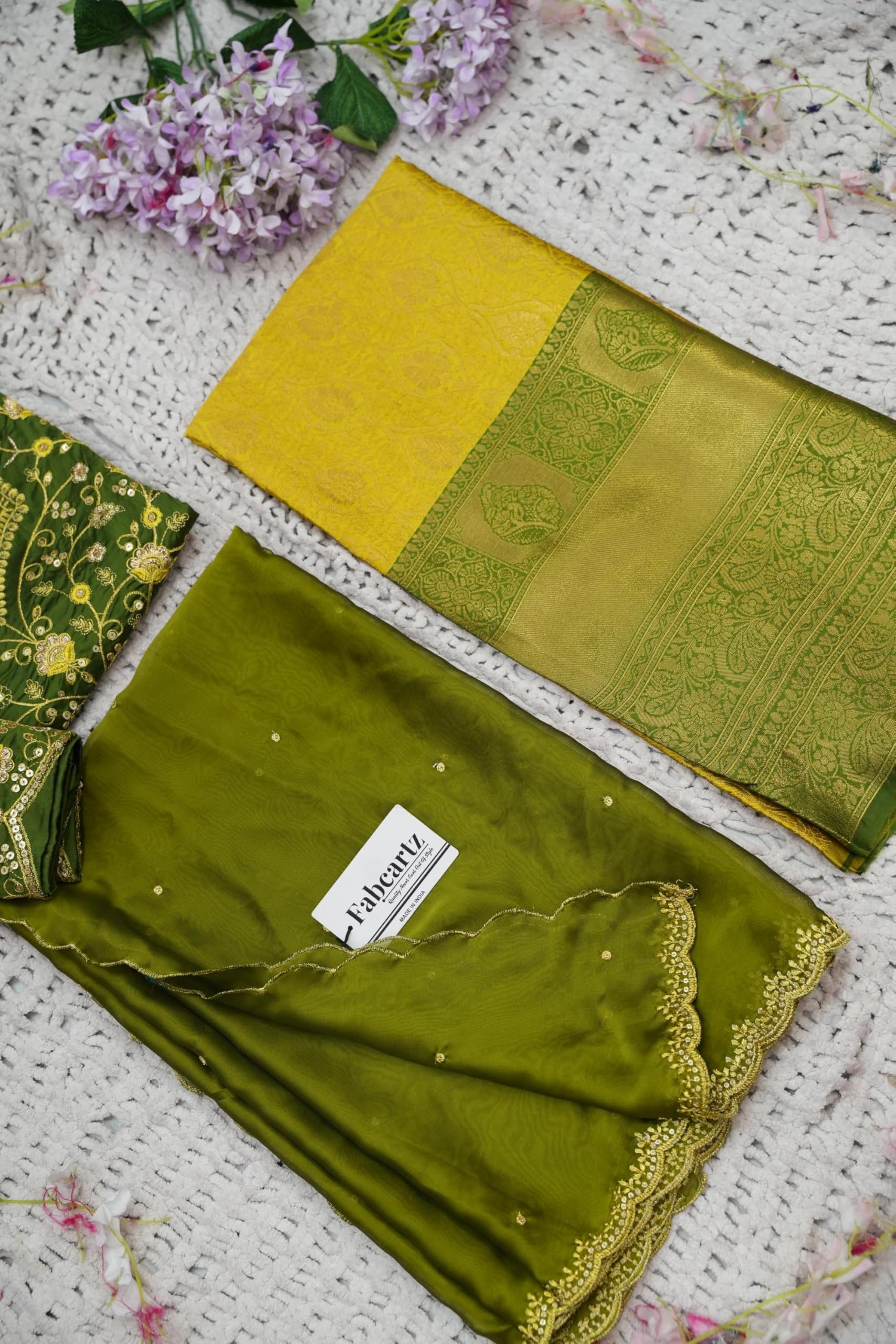 Fabcartz Beautiful South Indian Style Unstitch Lehenga Choli for Women | PL235